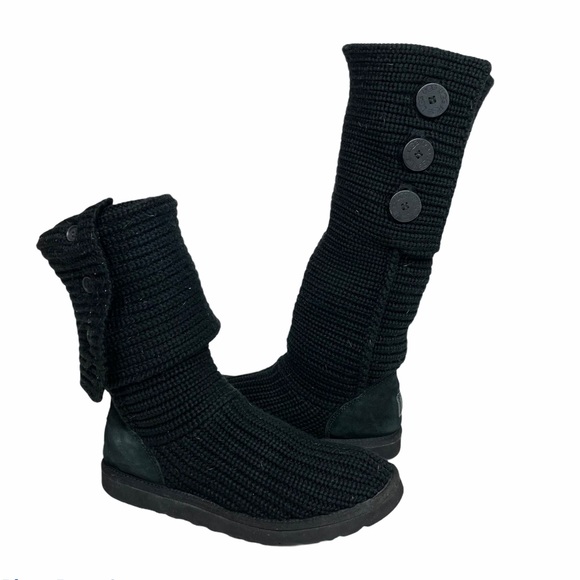 UGG Shoes - Ugg Cardy Knit Boots Black